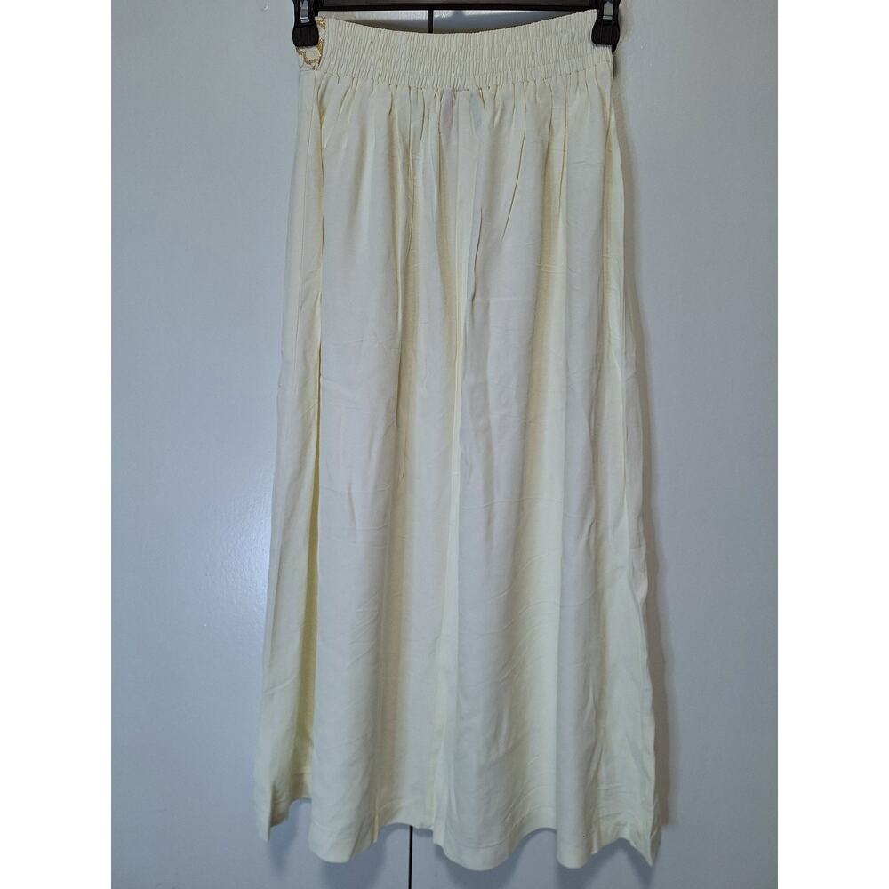 Addiction Vintage White Cream Gold Skirt Size 3 - Picture 4 of 7